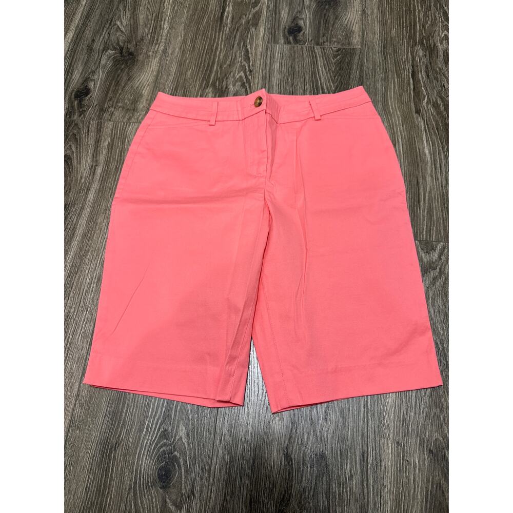 Talbots Perfect Bermuda Shorts 4 Pink 10.5” Inseam NWT Womens